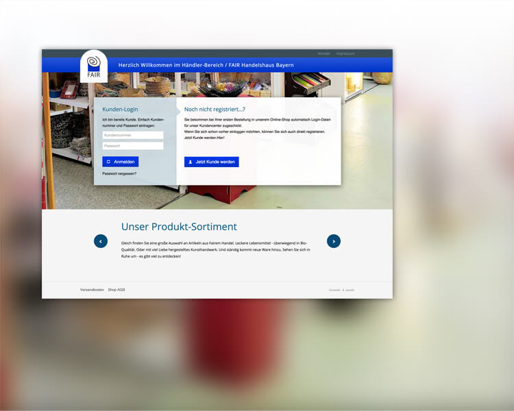 Fairbayern modified Webshop